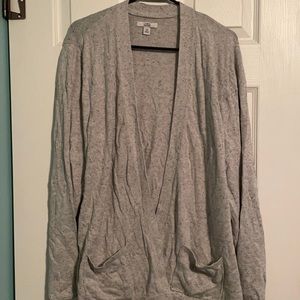 Women’s Croft and Barrow Gray Cardigan, XXL